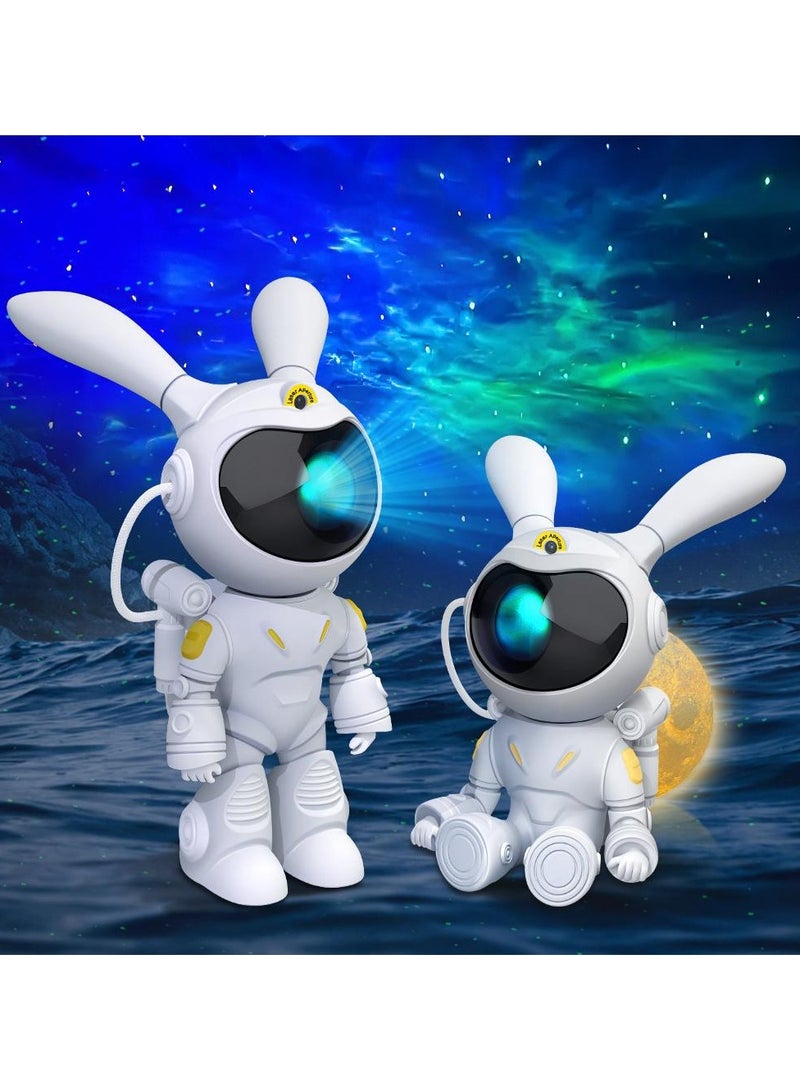 PEETTA Space Rabbit Projector, Suitable for Bedroom Galaxy Projector, Aurora Projector, Night Light Projector Suitable for Children's and Adult playrooms, Home theaters, Ceilings, and Room Decoration - Image 2