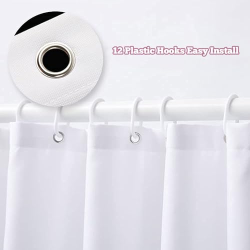 MESHELLY Black Girl Shower Curtain 60Wx72H Black Woman African American Modern Hip-pop Afro Lady Bathroom Curtain Inspirational Quote Bath Curtain Bathroom Accessories Decor with 12 Hooks - Image 5
