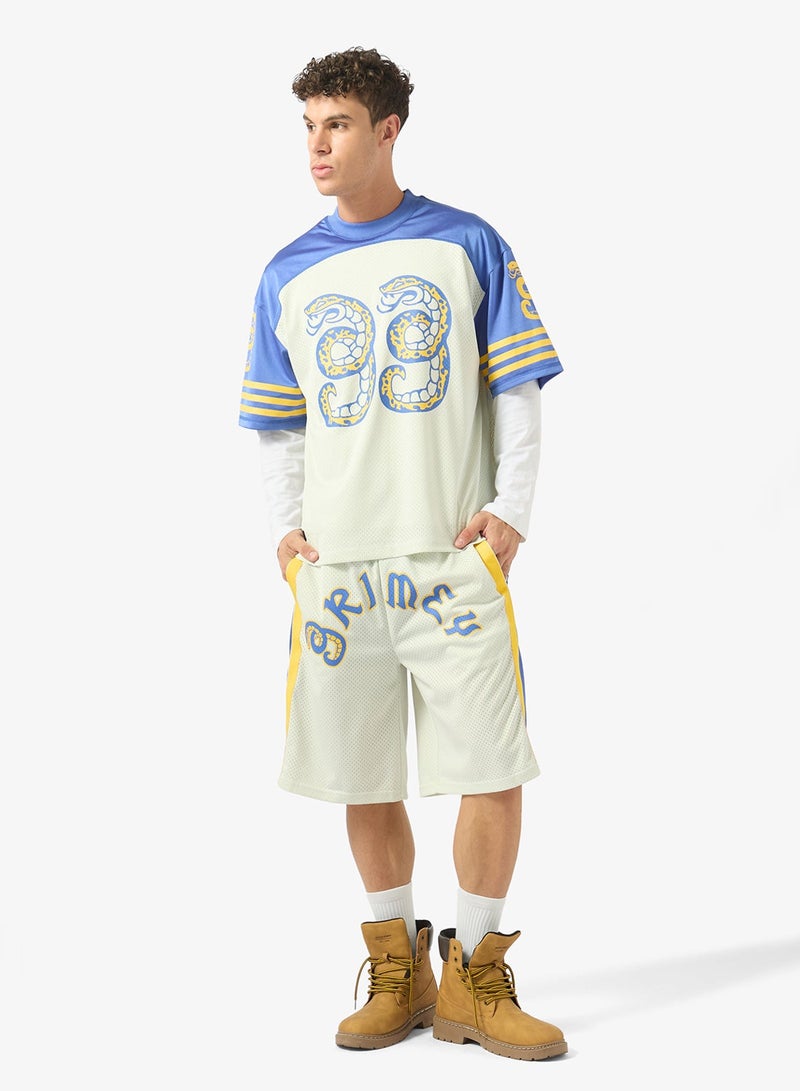 Grimey Droppin Science Mesh Boxy Football Jersey - Image 4