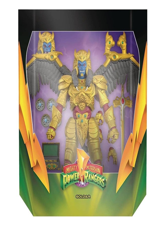 Super7 ULTIMATES! Mighty Morphin Power Rangers Goldar - 8" Power Rangers Action Figure with Accessories Classic TV Show Collectibles and Retro Toys - Image 3