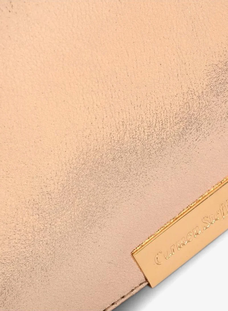 Carmen Steffens  Golden Gold Baguette Bag for Women | Best Price UAE