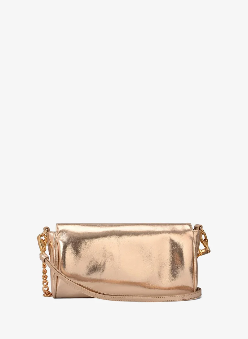 Carmen Steffens  Golden Gold Baguette Bag for Women | Best Price UAE