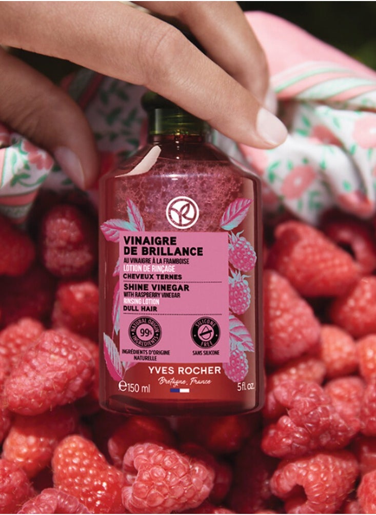 Yves Rocher Raspberry Vinegar Shine & Rinsing Vinegar for Hair- 3x150ml  - Image 2