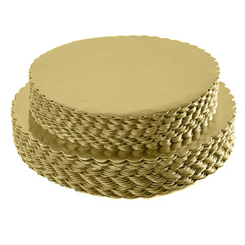 25pcs 12 Gold Cakeboard RoundDisposable Cake Circle Base Boards Cake Plate Round Coated Circle Cakeboard Base 12inchPack of 25