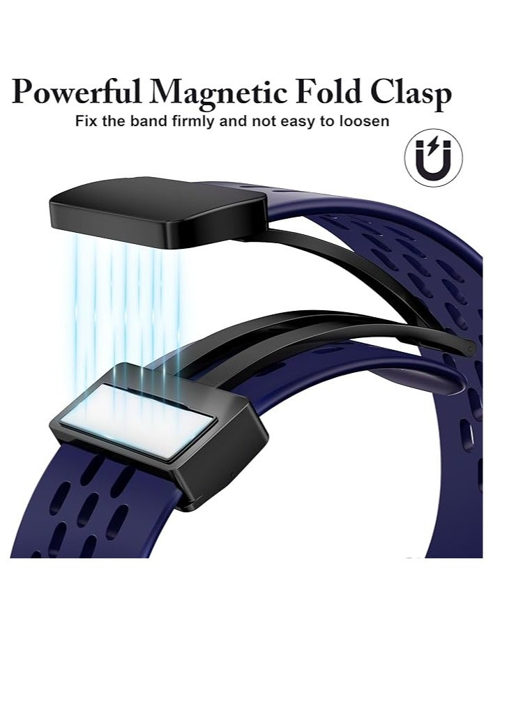 Huawei Watch Fit 3 compatible Silicone Magnetic Sports Watch Straps - Image 3