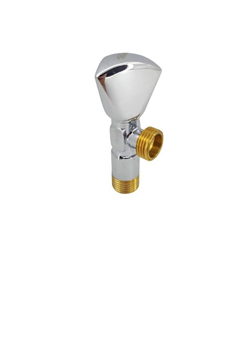 Conflo Brass Angle Valve Toilet Kitchen Wash Basin Bathroom Fittings 1/2"  - Image 1