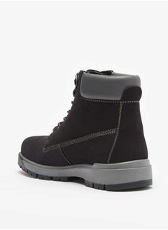 Lee Cooper Men's Solid Chukka Boots with Lace-Up Closure  - Image 2
