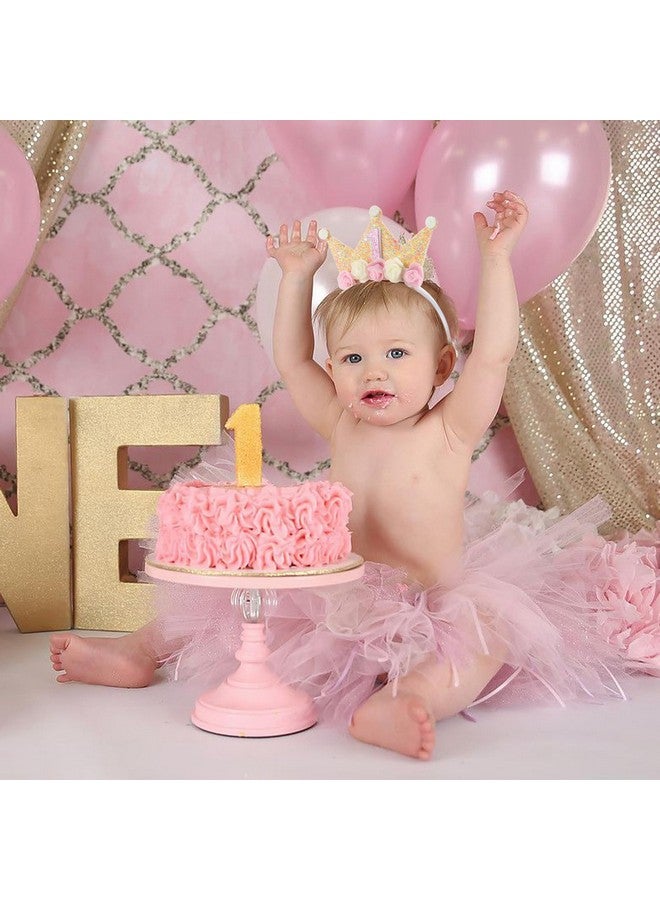 Canitor First Birthday Hat Sweet One Party Decorations 1st Birthday Girl Headband Crown Tiara for 1 Year Old Girl Gifts - Image 2