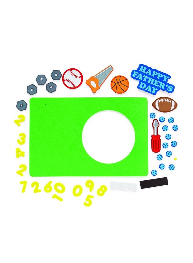 Fun Express 2025 (Make Your Own Year) Fathers Day Picture Frame Craft Kit, Set of 12, Great for Classroom, Summer Camp and Home Crafts for Kids - Image 2