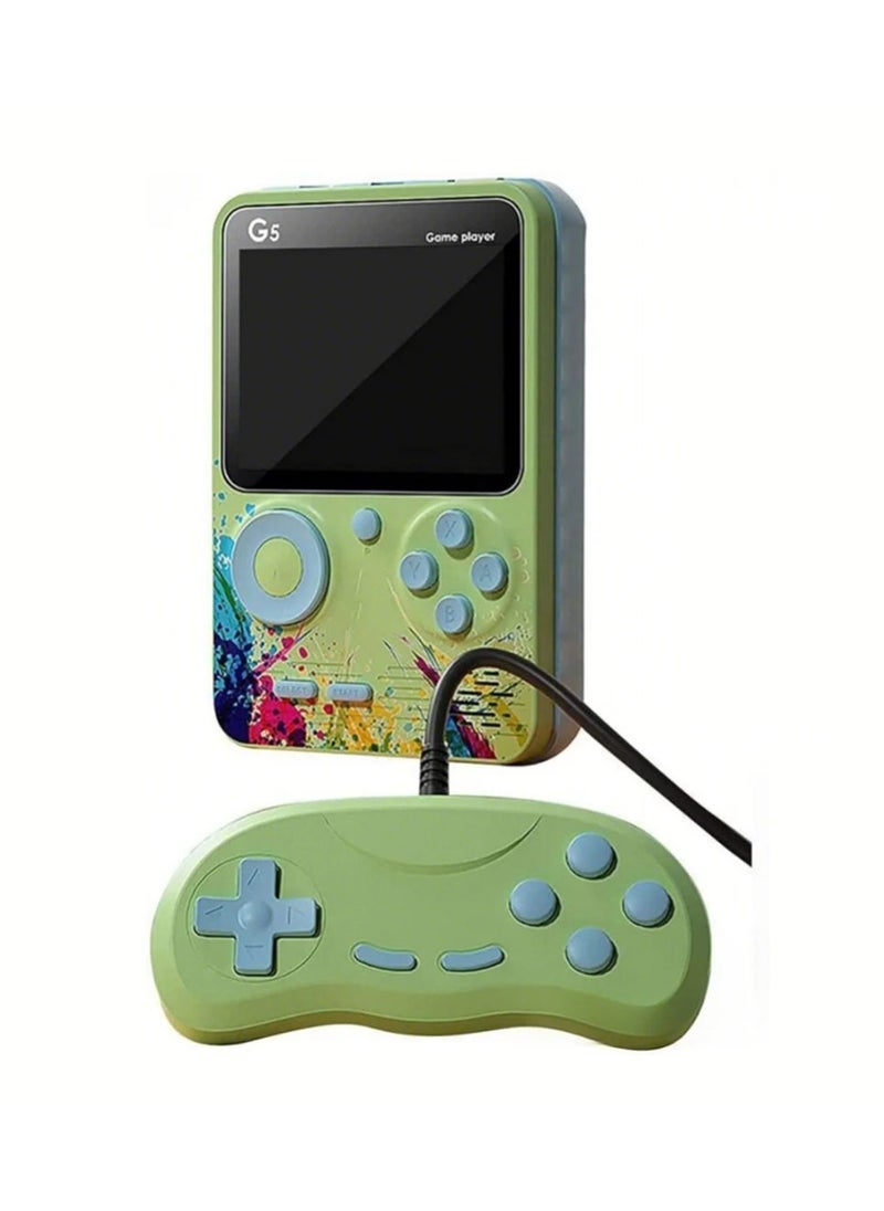 Generic Handheld Game Console,Portable Retro Video Game Console with 500 Classical Games,3.0 Inches Screen,Support for TV & Two Players,Gift for Kids & Adult,Green.  - Image 1