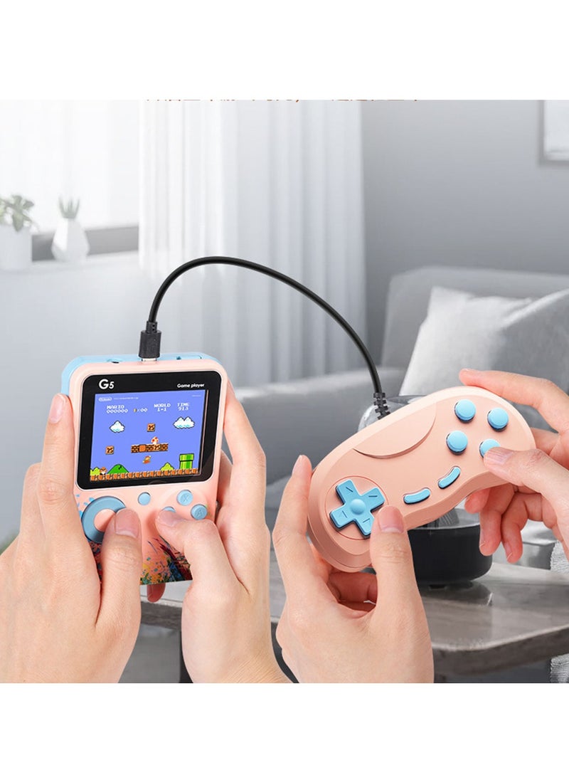 Generic Handheld Game Console,Portable Retro Video Game Console with 500 Classical Games,3.0 Inches Screen,Support for TV & Two Players,Gift for Kids & Adult,Green.  - Image 2