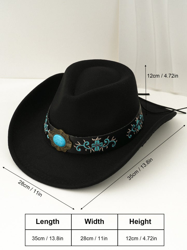 Ethnic Cowboy Hat Unisex Cross-border Tibetan  Travel Party Hat Felt - Image 4