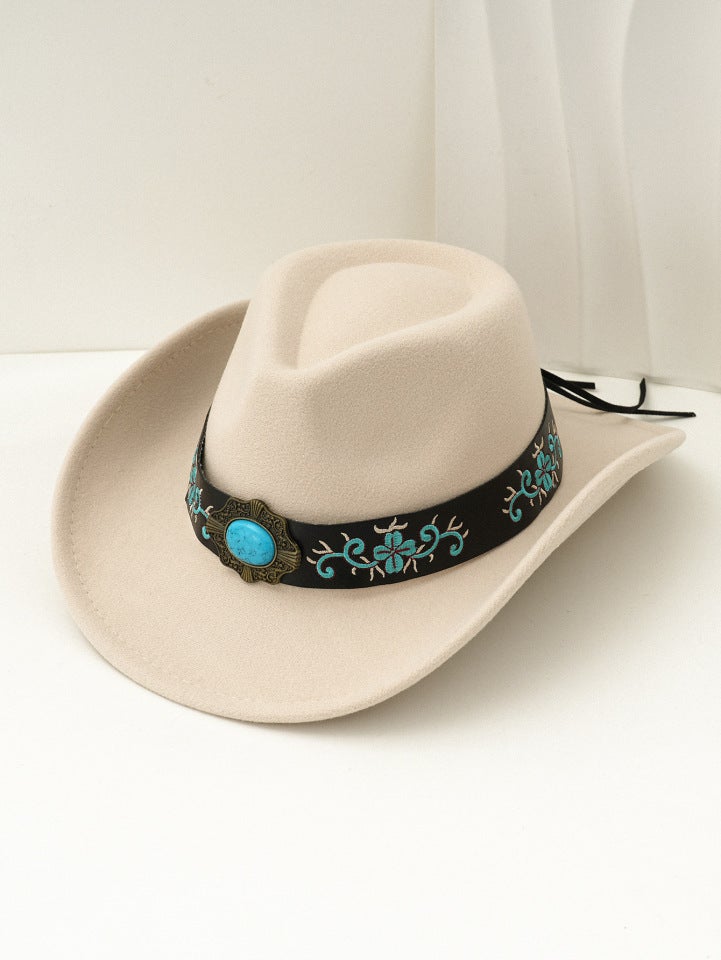 Ethnic Cowboy Hat Unisex Cross-border Tibetan  Travel Party Hat Felt - Image 1