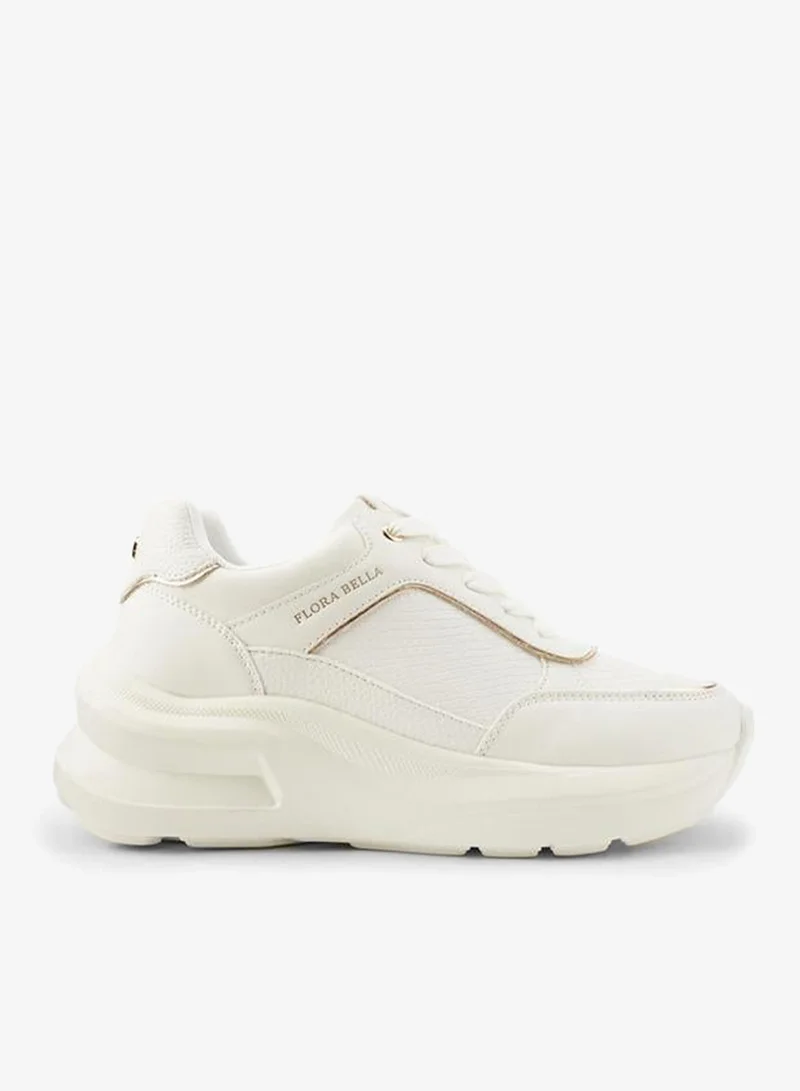 Textured Lace-Up Sneakers