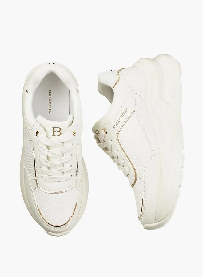 Textured Lace-Up Sneakers