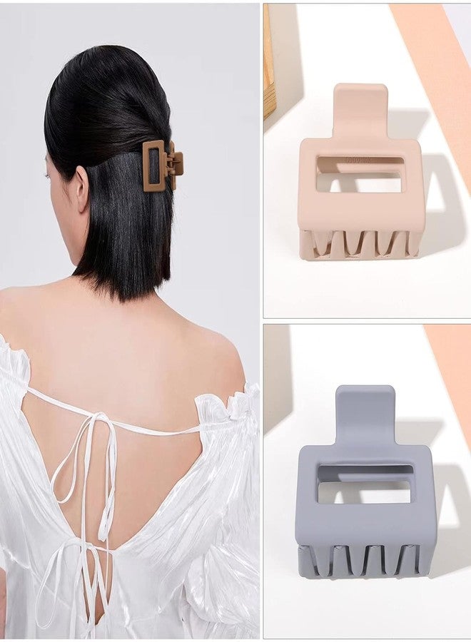 ويسكيت مشابك شعر كبيرة من WHISKET للنساء ذوات الشعر الخفيف والكثيف والمجعد، مشابك موز كبيرة غير لامعة، مشابك فك قوية التثبيت، ألوان متعددة (عبوة من 4 قطع) (مشابك شعر صغيرة على شكل ذيل حصان) - Image 4