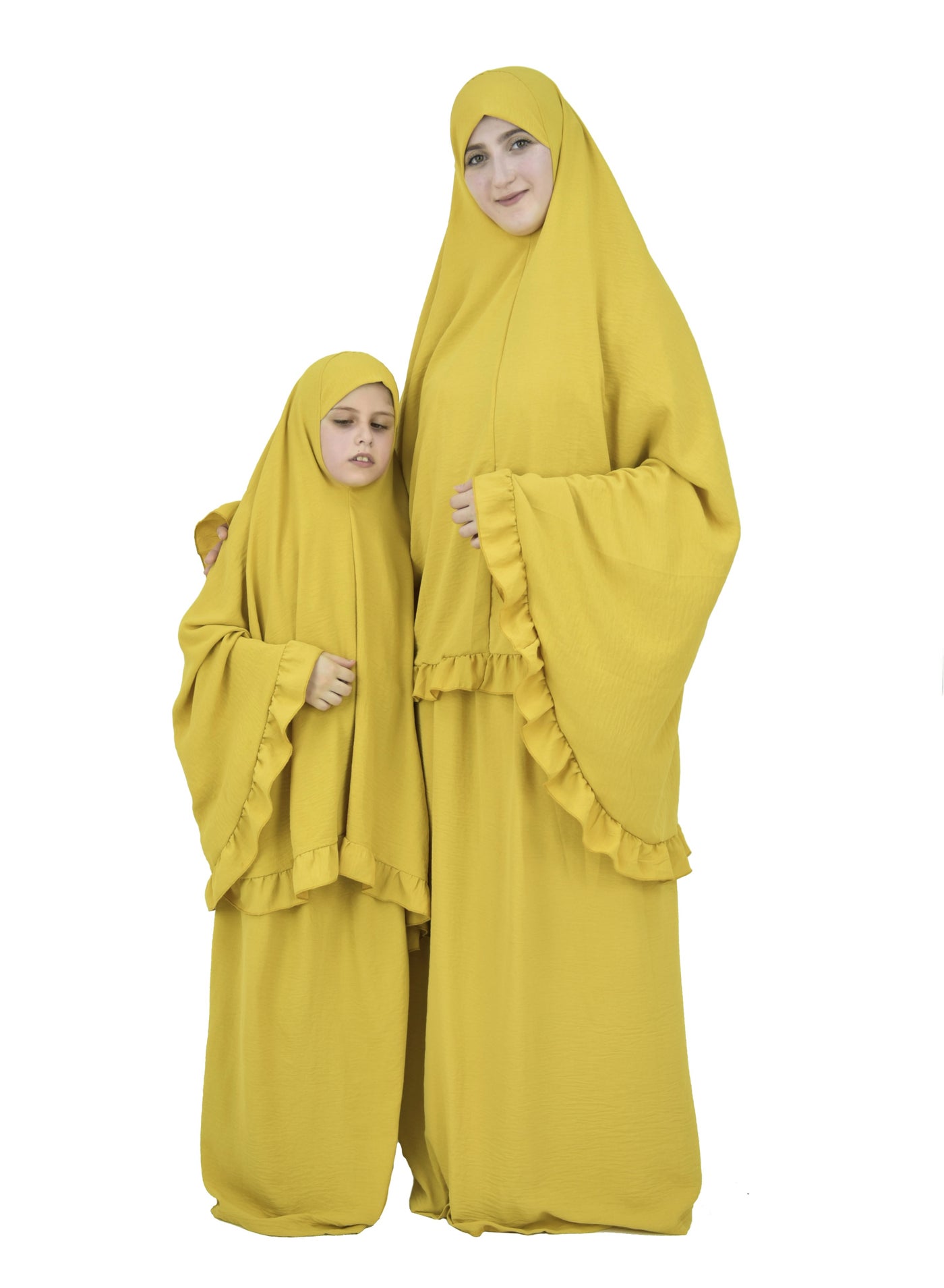 Two Piece Islamic prayer dress for girls kids and women -Prayer Clothes for girls and Muslim Women-Prayer Abaya For women and girls kids- Umrah essentials for women -Prayer dress women