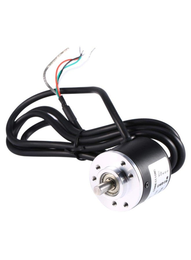 Rotary Encoder, 600P/R Photoelectric Incremental Rotary Encoder 5V-24V AB 2-Phases Wide Voltage Power Supply 6mm Shaft - Image 1
