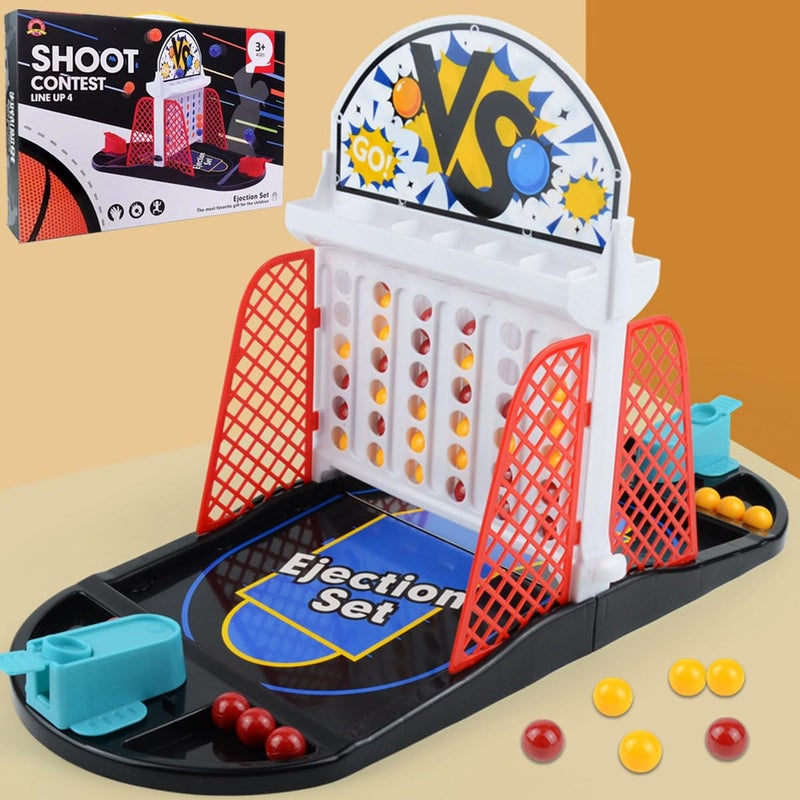 KEJIH Tabletop Basketball Bouncing Ball ToyBasketball Board Game2 Player Arcade GameIndoor Fun Bouncing Pinball for Kids AdultsArcade Basketball Game2 Player Versus ToyIdeal Toy for Boys Girls - Image 3