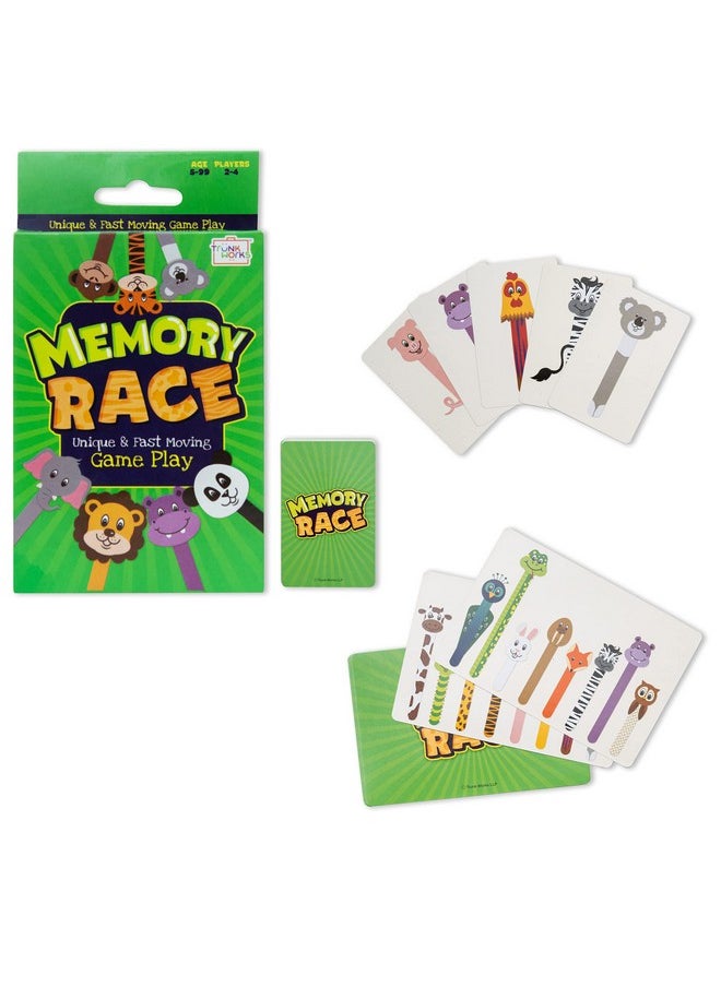Trunk Works - Trunk Works Memory Race Card Game | Educational | Family Fun | Matching | 5+ Yrs - Image 1