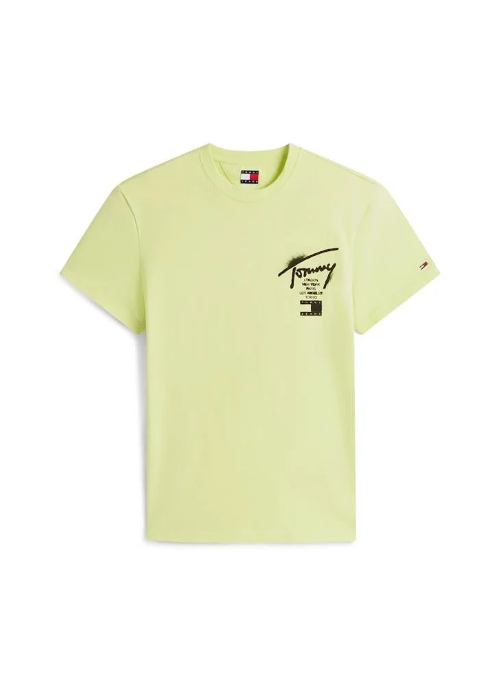 TOMMY JEANS  Signature Back Logo Jersey T-Shirt for Men | Best Price UAE