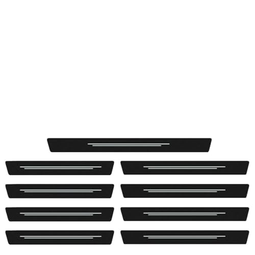 KPFILEH Car Door Sill Protector Carbon Fiber AntiScratch Threshold Strips Stickers Waterproof Trunk Door Entry Edge Guard Universal Automotive Exterior Decoration AccessoriesWhite8PCS - Image 1