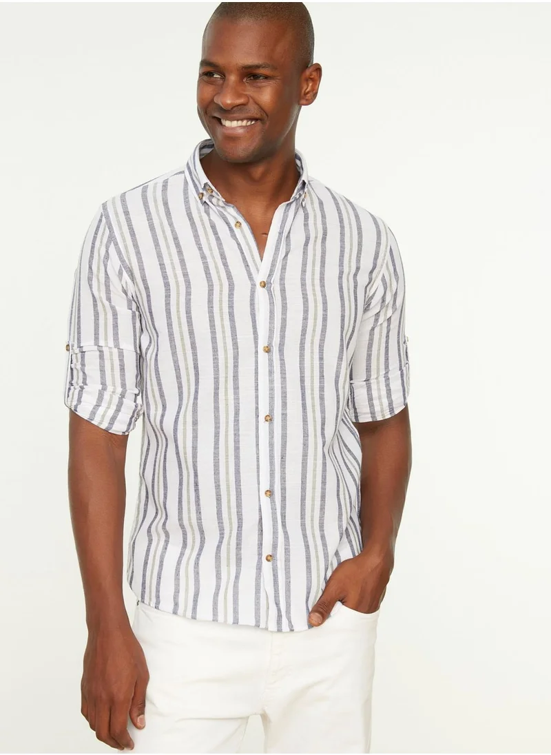 trendyol Striped Slim Fit Shirt