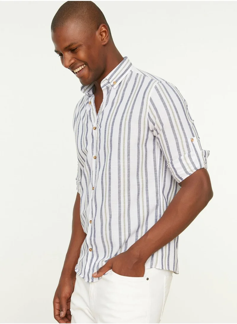 trendyol Striped Slim Fit Shirt