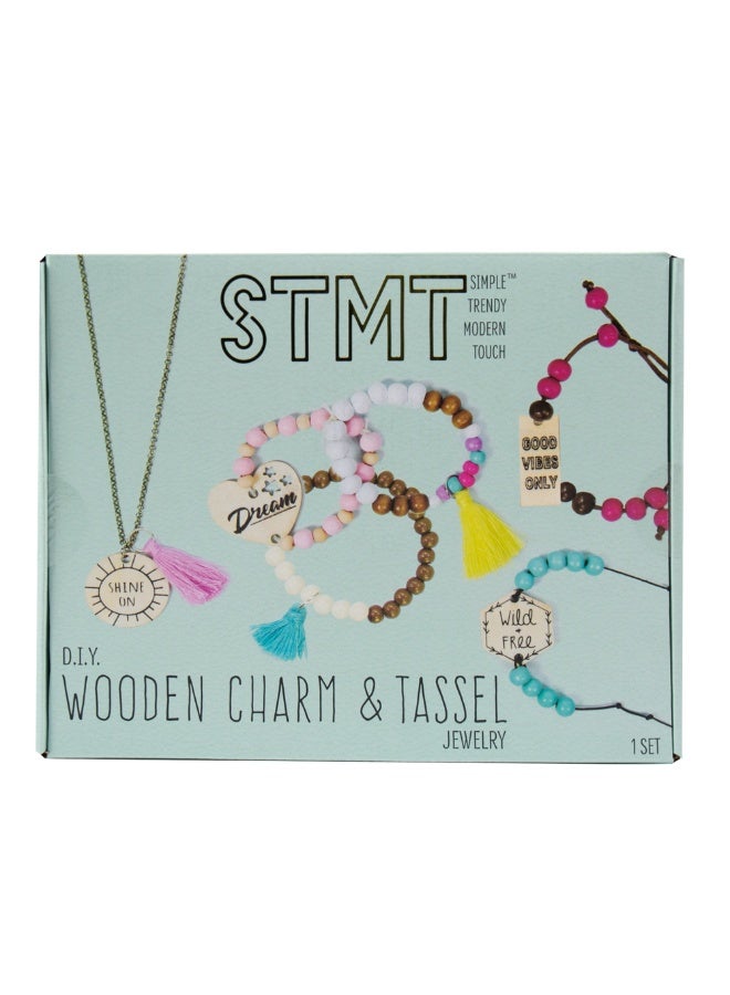 STMT D.I.Y. Wooden Charm & Tassel Jewelry Craft Kit - Image 1