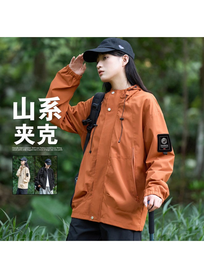 Baleno Men's & Women's Couple Jacket - Mountain Style Outdoor Sportswear, Spring/fall Hiking Windbreaker, Trendy Workwear Casual Hooded Jacket - Image 2