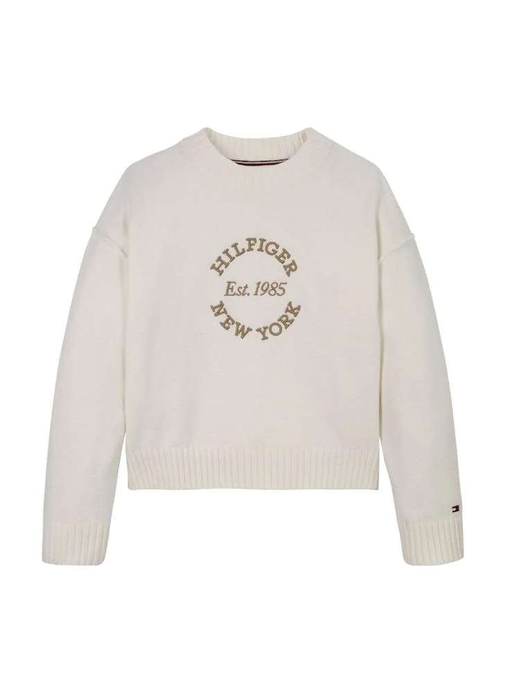 TOMMY HILFIGER Kids New York Detail Logo Sweater