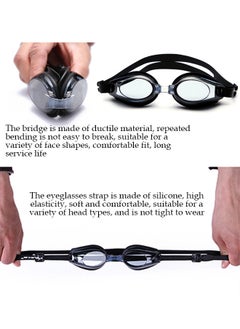 YUKE 6Pcs Swimming Equipments Set, Included Swim Cap, Swimming Trunks, Swimming Goggles, Nose Clip, Earplugs and Storage Bag, Swimming Suit for Men  - Image 2