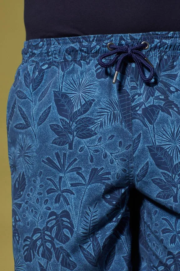 Vicomte A. Malone Dark Navy Floral Swimshorts