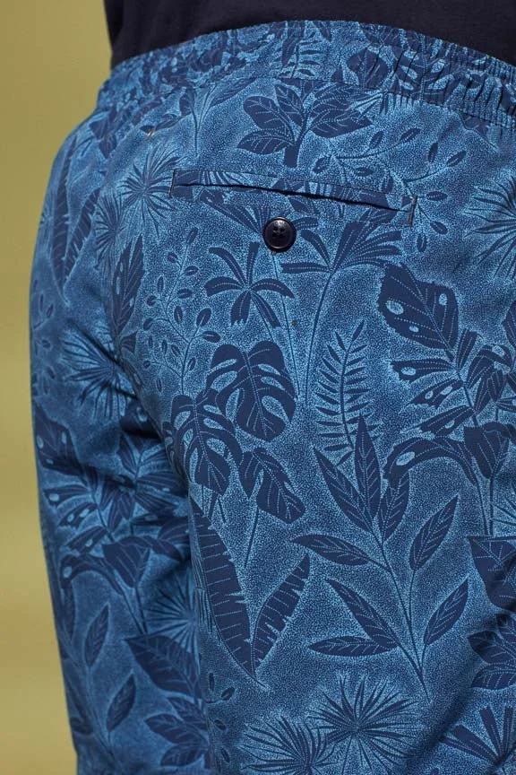 Vicomte A. Malone Dark Navy Floral Swimshorts