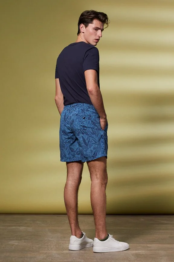 Vicomte A. Malone Dark Navy Floral Swimshorts