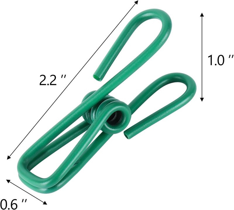 30pcs Chip Clips, 2.2 inch Bag Clips, Small Metal Clothes Pins, Colored - Image 2