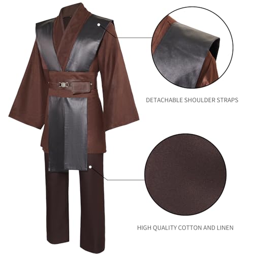 ClSSTEV Tunic Costume Mens Halloween Cosplay Costume Tunic Robe Full Set - Image 5