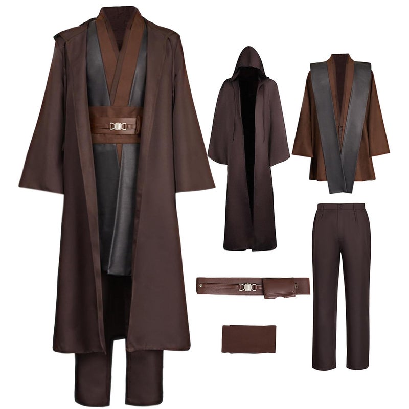 ClSSTEV Tunic Costume Mens Halloween Cosplay Costume Tunic Robe Full Set - Image 3