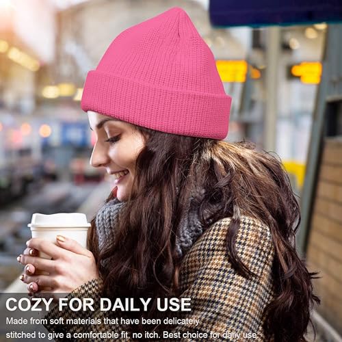 NORTHWIND Winter Cap for Men, Winter Cap for Women, Beanie Cap for Men, Woolen Cap for Man, Woolen Cap for Women, Beanie Cap for Woman, Winter wear (Pink) - Image 2