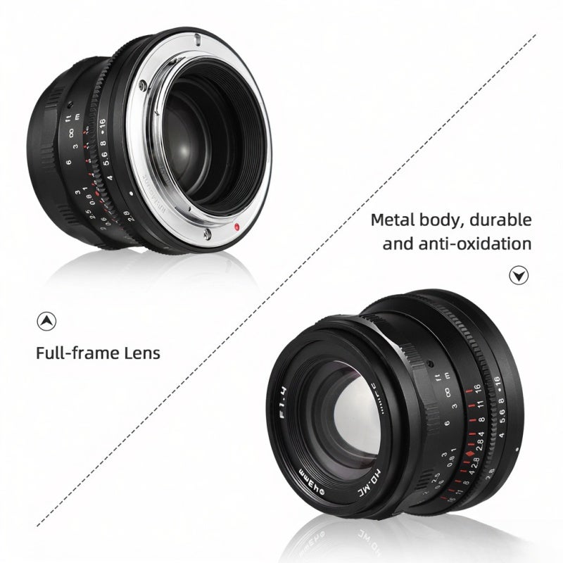 Full-frame Camera Lens: 35mm F1.4 Fixed Lens, Bright Aperture, Manual Focus, Multi-layer Coating - Wide 63.2° Viewing Angle Camera Lens for Full-frame RF-Mount Mirrorless Cameras - Image 4