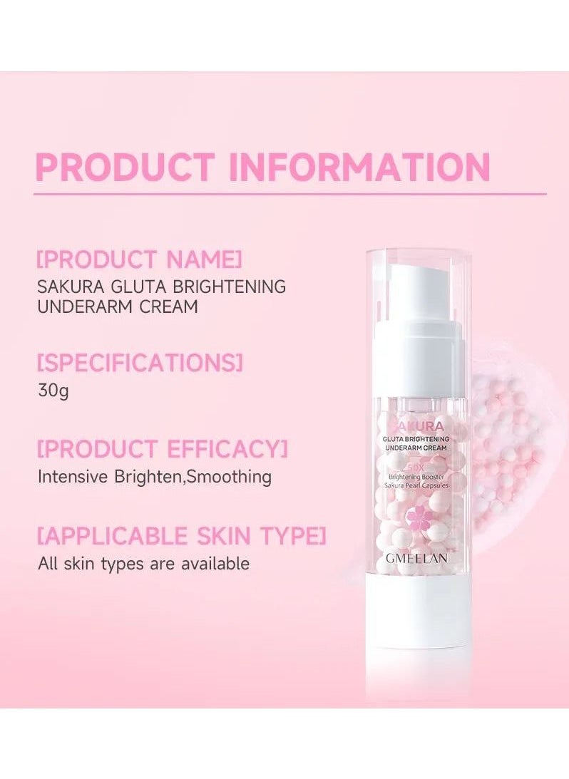 GMEELAN Sakura Gluta Brightening Underarm Cream  - Image 2