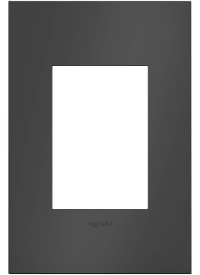 Adorne Legrand adorne Satin Black 1Gang  Wall Plate AWC1G3SBL4  - Image 1