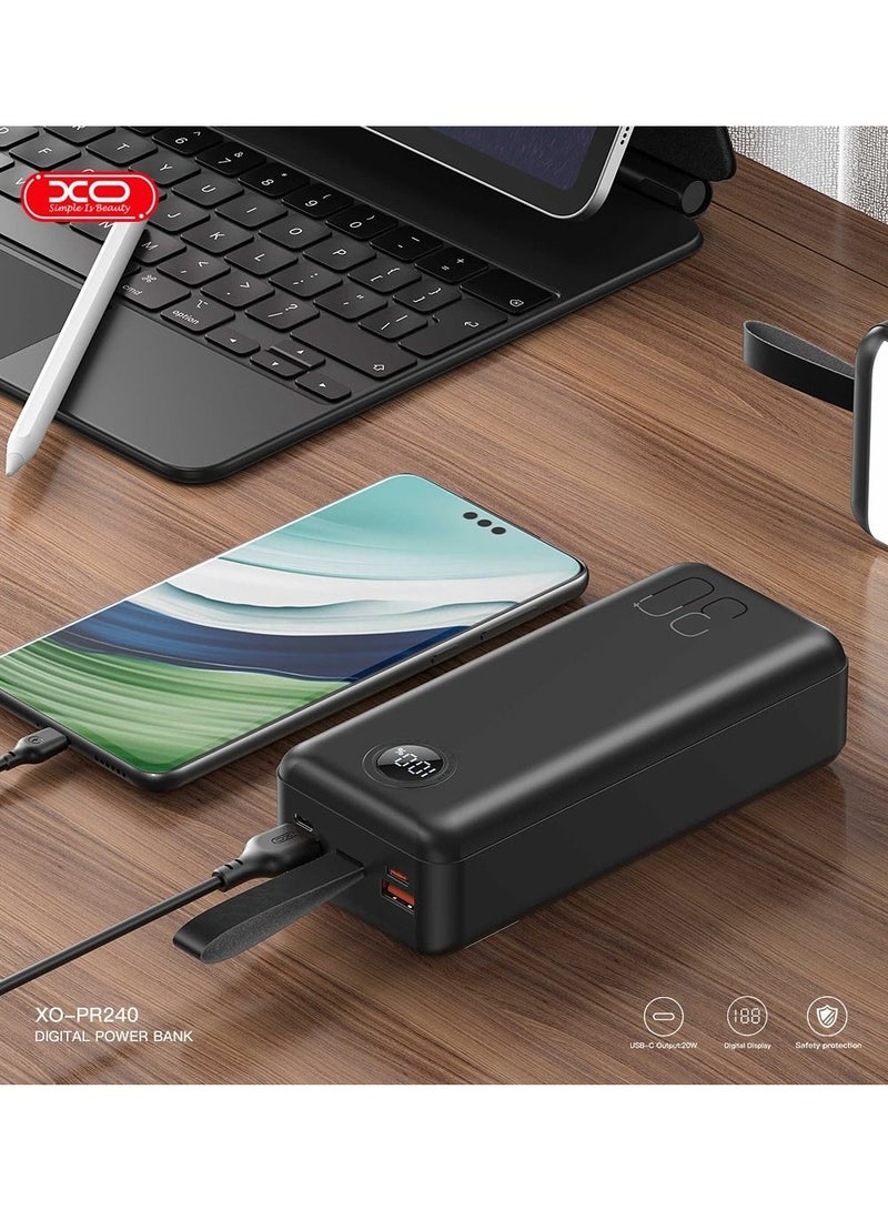 PR240 USB-C 20W/USB-A 22.5W Fully compatible digital display fast charging power bank 30000mAh - pzsku/Z43F31BB7477DD00AB205Z/45/1749321560/359221f1-491c-41c0-98c2-869ec0182ab0