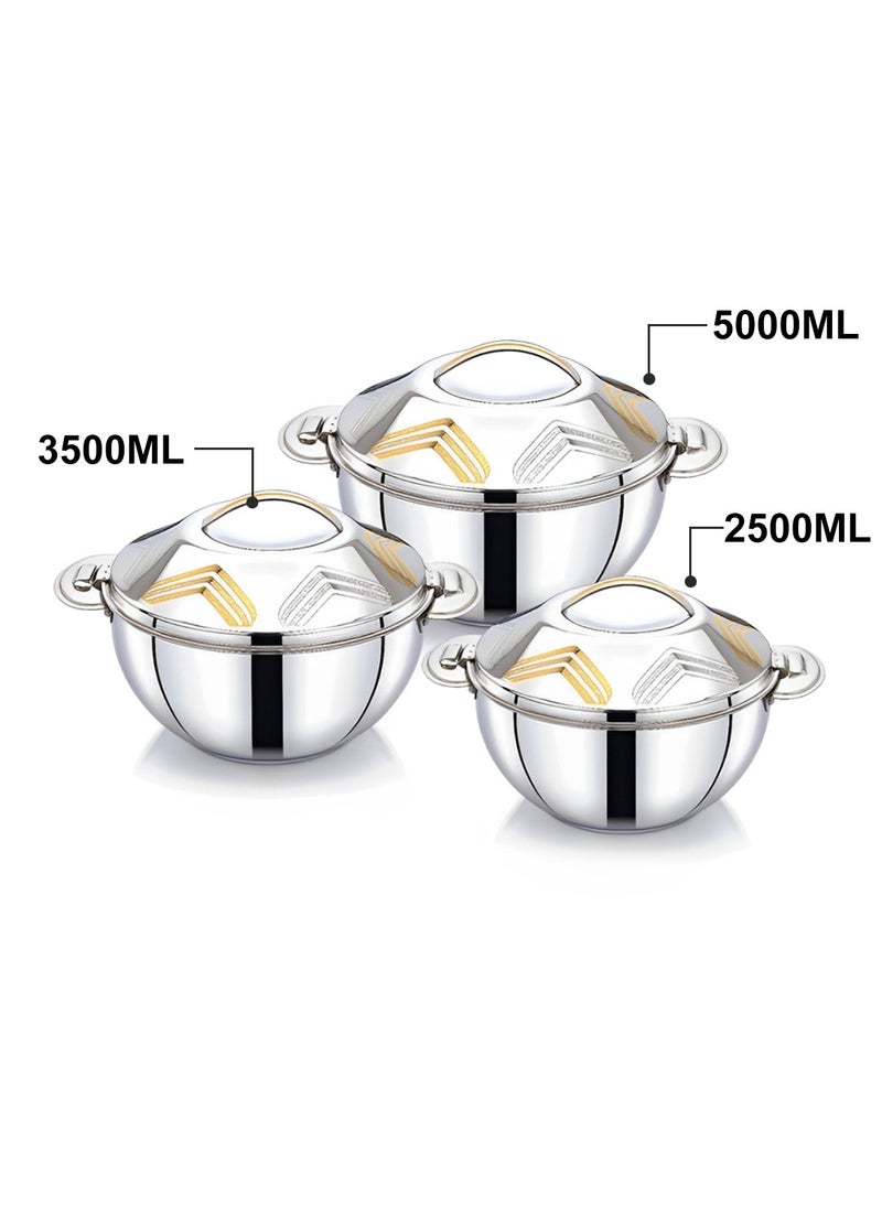 BLACKSTONE Sofi Stainless Steel Premium 3pc Hotpot Set 2.5L,3.5L,5.0L  - Image 2