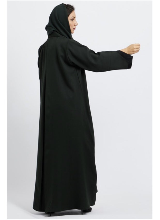 Evva Evva Luxury Saudi Abaya for Women – Elegant Open Front Modest Wear in Premium Fabric – Ideal for Ramadan, Eid, and Everyday Elegance  - Image 3