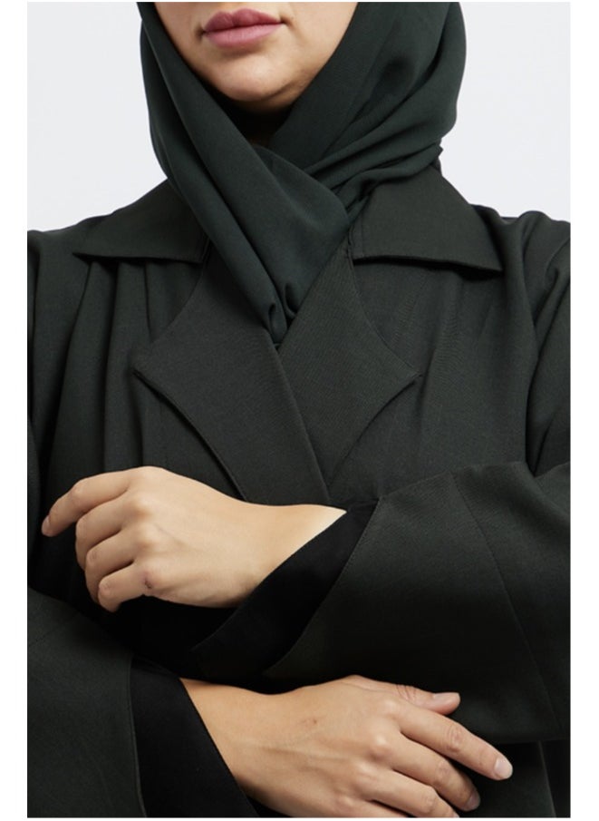Evva Evva Luxury Saudi Abaya for Women – Elegant Open Front Modest Wear in Premium Fabric – Ideal for Ramadan, Eid, and Everyday Elegance  - Image 4