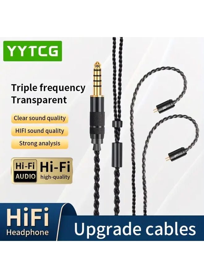 3 5mm Elbow to MMCX Hi Fi Stereo Jack Cable 1 2m 47 24inch Male to Male - Image 2