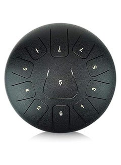 Generic 12 inches Steel Tongue Drum Black 11 Notes,C Major,with Padded Drum Bag and Couple of Mallets, peaceful sound  - Image 2