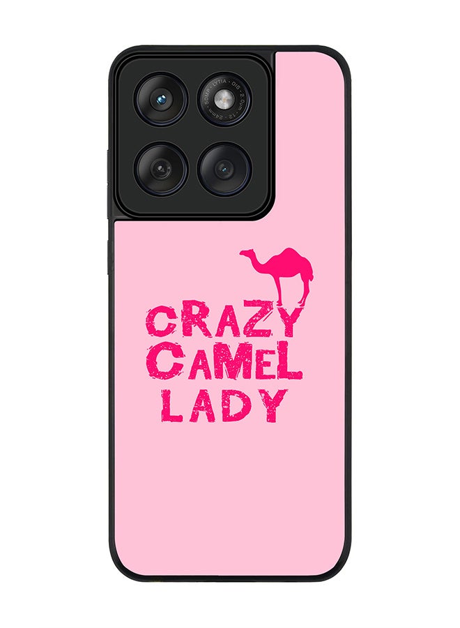 Stylizedd For Motorola MOTO Edge 60 Fusion/ Edge 60 Case,Slim fit Camera Protection, Shockproof Thin Phone cover  - Crazy Camel Lady - Image 1