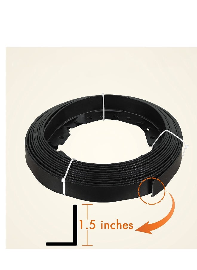 Generic Landscape Edging Kit, No Dig Landscape Edging, About Long 16ft/5m Edging Coil Comes with 15 Pcs Spikes,  No Dig Lawn Border Design  - Image 2